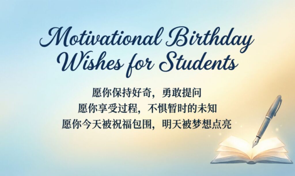 Motivational Birthday Wishes for Students